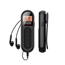 Rádio UMUTOO MI03 Bolso FM recarregável com clipe de cinto Rádio UMUTOO MI03 Bolso FM recarregável com clipe de cinto