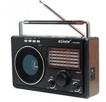 Rádio Vintage 11 Bandas Am Fm Sw Retrô Bluetooth 10w 127/220V Entrada Tf