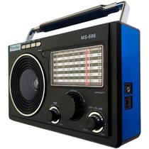 Radio Vintage Portátil Am Fm Usb Sd Potente Recarregavel A Pilha E Tomada Antena Retro