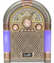 Rádio Vintage Retrô 3 Bandas Fm Am Sw Bluetooth Usb Cartão