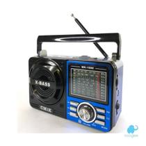 Rádio Vintage Retro com USB 1088 AZUL- Booglee