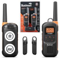 Rádio Walkie-Talkie Bushnell LPX650 2 W 68 km de alcance IP67, pacote com 2