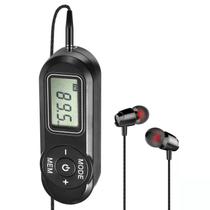 Rádio Walkman FM portátil SWDSTP Personal com fones de ouvido