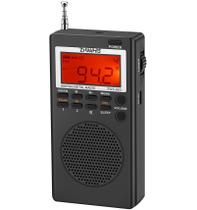 Rádio ZHIWHIS ZWS-903 portátil AM FM DSP, relógio, temporizador