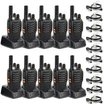 Rádios bidirecionais Retevis H-777 com fone de ouvido, pacote com 10 unidades de longo alcance