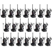 Rádios comunicadores BAOFENG 888S recarregáveis de longo alcance (kit com 20 unidades)