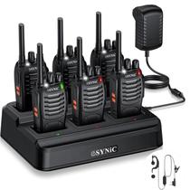 Rádios Comunicadores eSynic Resistente 6 Unidades Alcance de 5 km Rádios Comunicadores eSynic Resistente 6 Unidades Alcance de 5 km