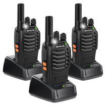 Rádios recarregáveis de 2 vias Walkie Talkies Retevis H-777 (pacote com 3)