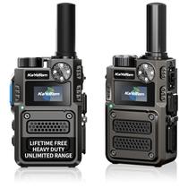 Rádios Walkie Talkie KaYoTom LTE PoC Alcance Ilimitado Pacote com 2