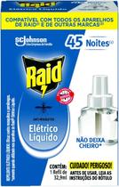 Raid Repelente Elétrico Líquido 45 Noites Refil De 32 9 Ml