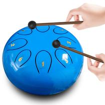 Rain Drum REGIS Steel Tongue Drum 8 Notes 15 cm com bolsa e marretas