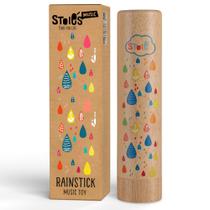 Rain Stick Instrument Stoie's Wooden para crianças de 20 cm, 1 pacote Rain Stick Instrument Stoie's Wooden para crianças de 20 cm, 1 pacote