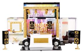 Rainbow High Rainbow Vision World Tour Bus & Stage. Conjunto de brinquedos de luxo 4 em 1 Light-Up Play, incluindo cabine de DJ e acessórios para jogos em 360 graus, ótimo presente para crianças de 6 a 12 anos e colecionadores