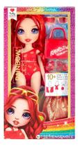 Rainbow High Ruby Fashion Doll Maiô Vermelho Mga Rainbow High Ruby Fashion Doll Maiô Vermelho Mga