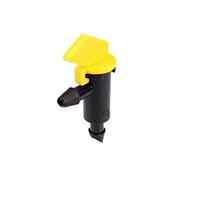 Raindrip 124010B 4 GPH Flag Dripper, pacote com 10 unidades, preto/amarelo