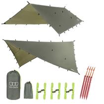 Rainfly Tarp Hammock Gold Armour à prova d'água 4,5 m x 3,7 m Rainfly Tarp Hammock Gold Armour à prova d'água 4,5 m x 3,7 m