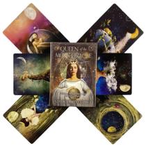 Rainha da lua oracle cartas tarô inglês adivinhação edição baralho borad jogos baralho cartas