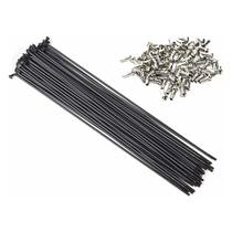 Raio 2.0 x 280 inox richman preto com niple / 36 raios Raio 2.0 x 280 inox richman preto com niple / 36 raios