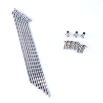 RAIO DIANTEIRO JOGO 36 PECAS CROMADO 3,5mm 18x152/18x152,5 - BIZ100/BIZ125/BIZ110i - TRILHA