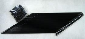 Raio Dianteiro Liso Preto 4mm Titan 125 & Titan 150 & Ybr 125 Freio a Disco (UNIDADE)