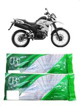 Raio Inox Bace Moto 4mm Yamaha XTZ 250 Lander Tenere Dianteiro E Traseiro