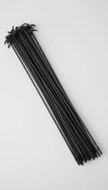 Raios Bicicleta 290mm Pretos Aço c/ 72 Niples