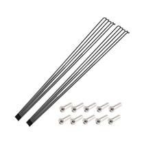 Raios De Bicicleta Em Aço Inoxidável 304 Preto 14G Para Bicicleta De Montanha E Estrada, Alta