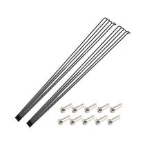 Raios De Bicicleta Em Aço Inoxidável 304 Preto 14G Para Bicicleta De Montanha E Estrada Alta