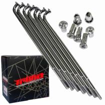Raios Dianteiro/Traseiro Jogo 36 Peças 4MM CROMADO BIZ POP