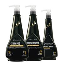 Raiz latina- KIT PROFISSIONAL SHAMPOO, CONDICIONADOR E MÁSCARA MANDIOCA 1,5lt