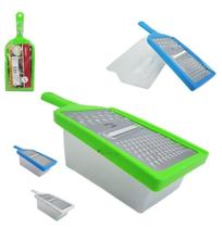 Ralador 1 Face De Inox Com Reservatorio De Plastico Retangular 23,5X9X6,5Cm - Imporiente Ralador 1 Face De Inox Com Reservatorio De Plastico Retangular 23,5X9X6,5Cm - Imporiente