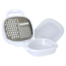Ralador 3 em 1 aço inox com recipiente e alça mimo style Ralador 3 em 1 aço inox com recipiente e alça mimo style