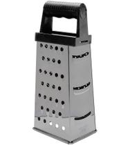 Ralador 4 Faces 22cm De Altura Quadrado Preto Aço Inox Mimo Style Ralador 4 Faces 22cm De Altura Quadrado Preto Aço Inox Mimo Style