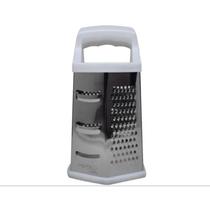 Ralador 6 Faces Inox Para Cozinha Base Antiderrapante Profissional Utensílios Legumes Queijos