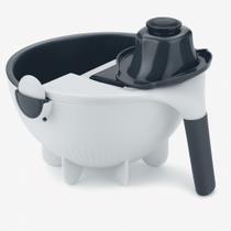 Ralador 7 em 1 com Escorredor Fatiador de Legumes Lâminas Inox