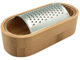 Ralador com Recipiente de Bambu