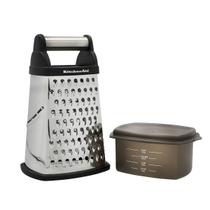 Ralador Cortador Fatiador 4 Faces Cozinha Manual Queijo Legumes Alimentos Verduras Pote Medido Kitchenaid