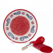 Ralador de Alho de Cerâmica Artesanal EVANILIFE - Conjunto Completo Ralador de Alho de Cerâmica Artesanal EVANILIFE - Conjunto Completo
