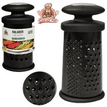 Ralador de inox 2 faces silicone black 6'' 15,5x8x4cm bons cheff