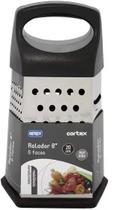Ralador de inox 6 faces com pegador de plastico 8'' cortex