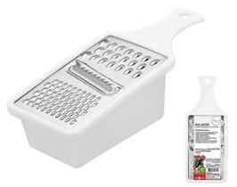 Ralador de Legumes Queijo Inox com Recipiente Plastico Manual - Lamina 3 cortes - PANAMI Ralador de Legumes Queijo Inox com Recipiente Plastico Manual - Lamina 3 cortes - PANAMI