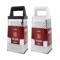 Ralador De Mão Alimentos Inox Cozinha Com Alça Queijo Confeiteiro Noz Moscada