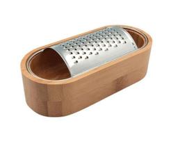 Ralador de Mesa com Recipiente Bambu