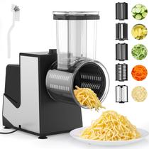 Ralador de queijo elétrico FITNATE 250W Slicer Shredder 5 lâminas