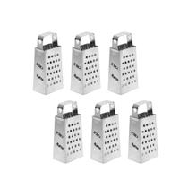 Ralador de Queijo Mini Aço Inox Pequeno Raspas de Limao 6un