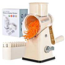 Ralador de Queijo Rotary 5 em 1 Ziweaye com Base de Sucção Ralador de Queijo Rotary 5 em 1 Ziweaye com Base de Sucção
