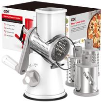 Ralador de queijo rotativo GDL com 3 lâminas de tambor para cozinha Ralador de queijo rotativo GDL com 3 lâminas de tambor para cozinha