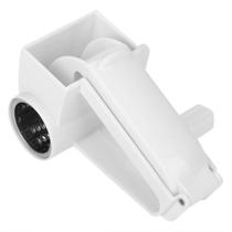 Ralador de queijo rotativo manual Junluck em aço inoxidável branco Ralador de queijo rotativo manual Junluck em aço inoxidável branco