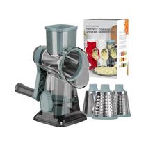Ralador De Queijo Rotativo Multifuncional 3 Em 1, Cortador Manual De Vegetais, Moedor De Nozes,