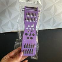 Ralador descascador 5 em 1 de inox lilás para legumes de cozinha batata cenoura Ralador descascador 5 em 1 de inox lilás para legumes de cozinha batata cenoura